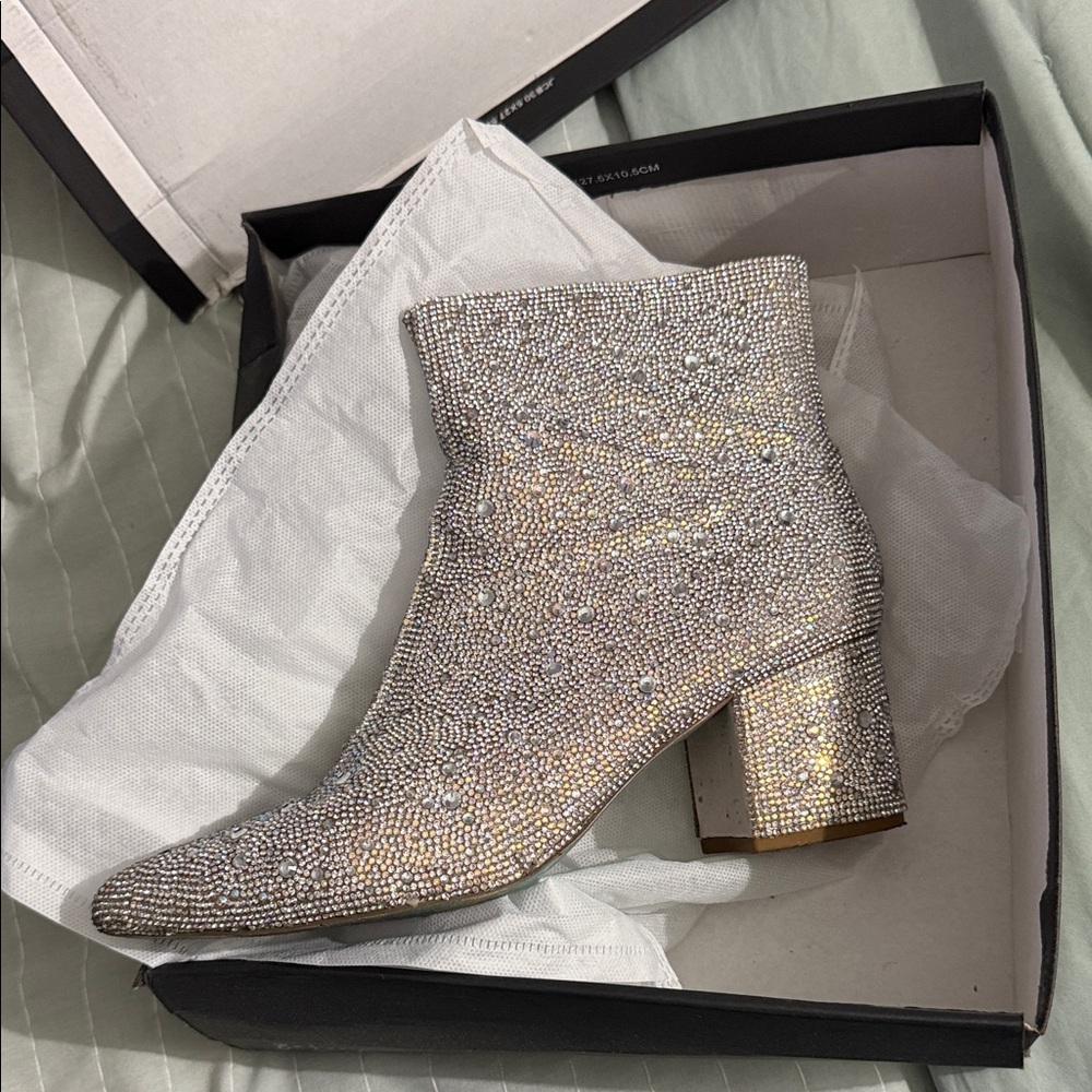 Betsy Johnson Silver Ankle Boots - Women's